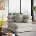 Jubilee Modular Performance Velvet Corner Chair Almond