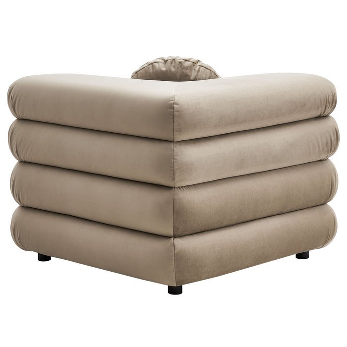 Jubilee 4-Piece Modular Performance Velvet Sectional Sofa by Modway - view 28