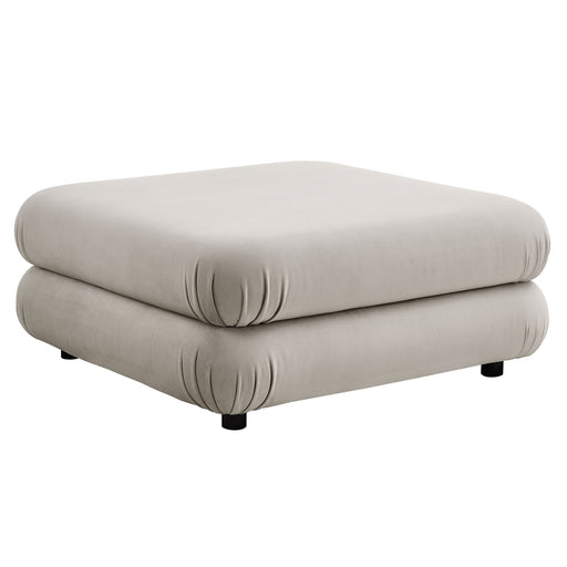 Modway Jubilee Modular Performance Velvet Ottoman Living Room Furniture in Brown