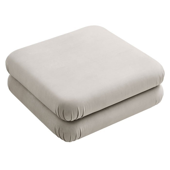 Modway Jubilee Modular Performance Velvet Ottoman Living Room Furniture - Features