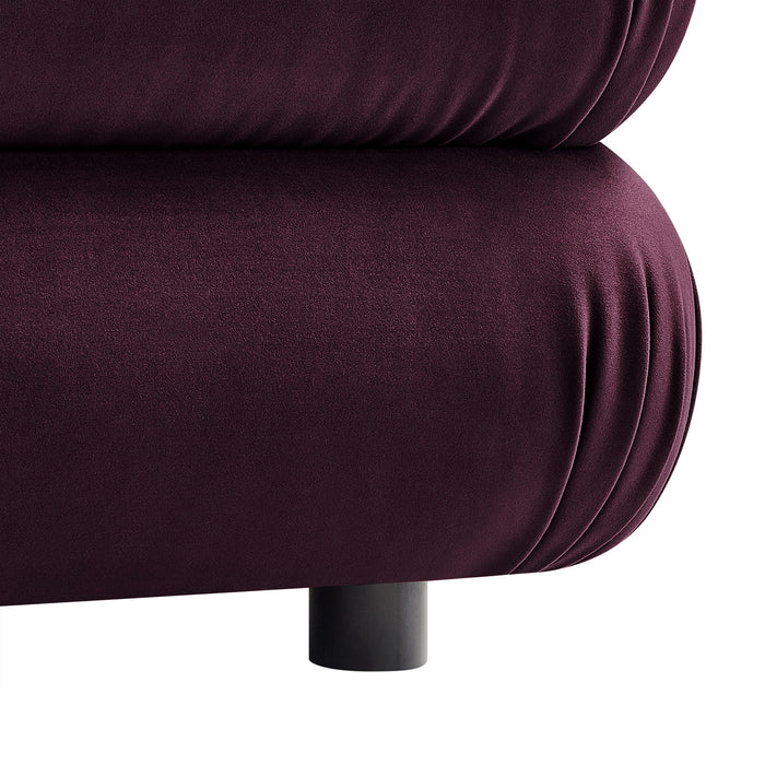 Modway Jubilee Modular Performance Velvet Ottoman Living Room Furniture - View 16