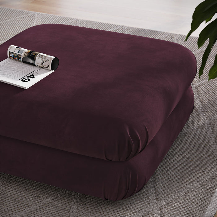 Modway Jubilee Modular Performance Velvet Ottoman Living Room Furniture - View 13
