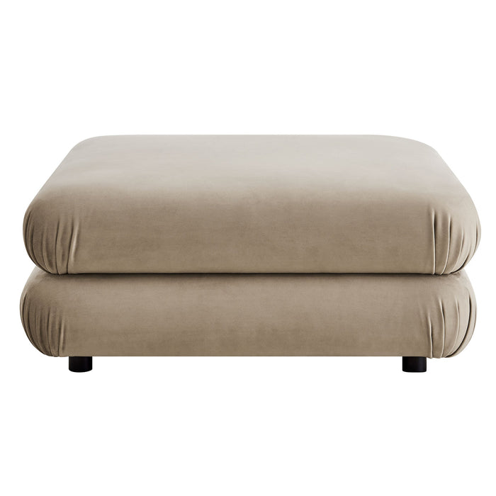 Jubilee 4-Piece Modular Performance Velvet Sectional Sofa sectional sofa back view