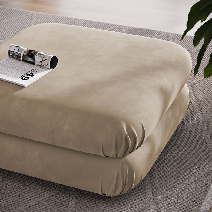 Modway Jubilee Modular Performance Velvet Ottoman Living Room Furniture - View 21