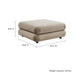 Modway Jubilee Modular Performance Velvet Ottoman Living Room Furniture - View 19