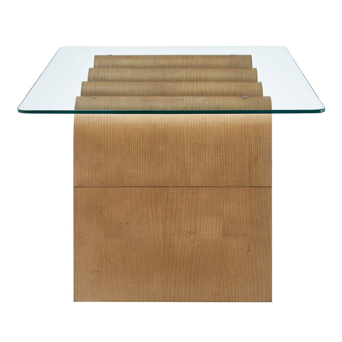 Ondine Glass Top Coffee Table