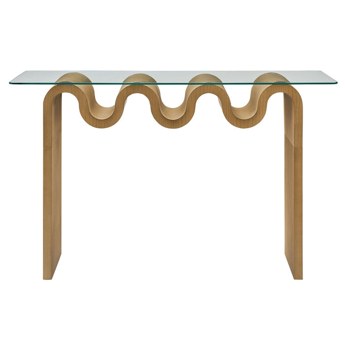 Ondine Glass Top 50" Console Table