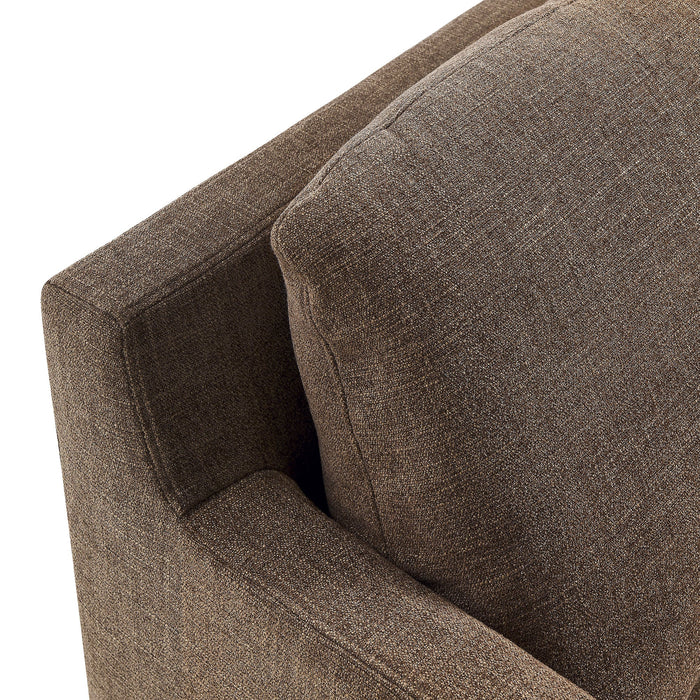 Serene Fabric Slipcovered Swivel Armchair