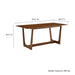 Solara 7-Piece Wood Dining Set Walnut Black / Side Chairs