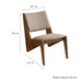 Modway Rylina Vegan Leather Accent Chairs Set of 2 Living Room Furniture in Brown - Detail View
