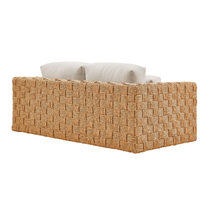 Thames  Outdoor Patio Wicker Rattan Loveseat - view 6