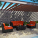 Camfora 5 Piece Outdoor Patio Sectional Set by Modway - front view