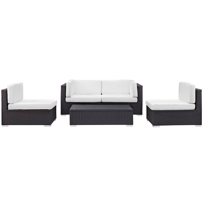 Camfora 5 Piece Outdoor Patio Sectional Set by Modway - alternate view