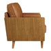 Kellan Vegan Leather Sofa Walnut Tan
