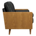 Kellan Vegan Leather Loveseat - detail close-up