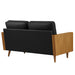 Kellan Vegan Leather Loveseat - back view