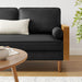 Kellan Vegan Leather Loveseat - feature highlight