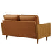 Kellan Vegan Leather Loveseat - installation view