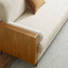 Kellan Performance Velvet Sofa Walnut Alabaster