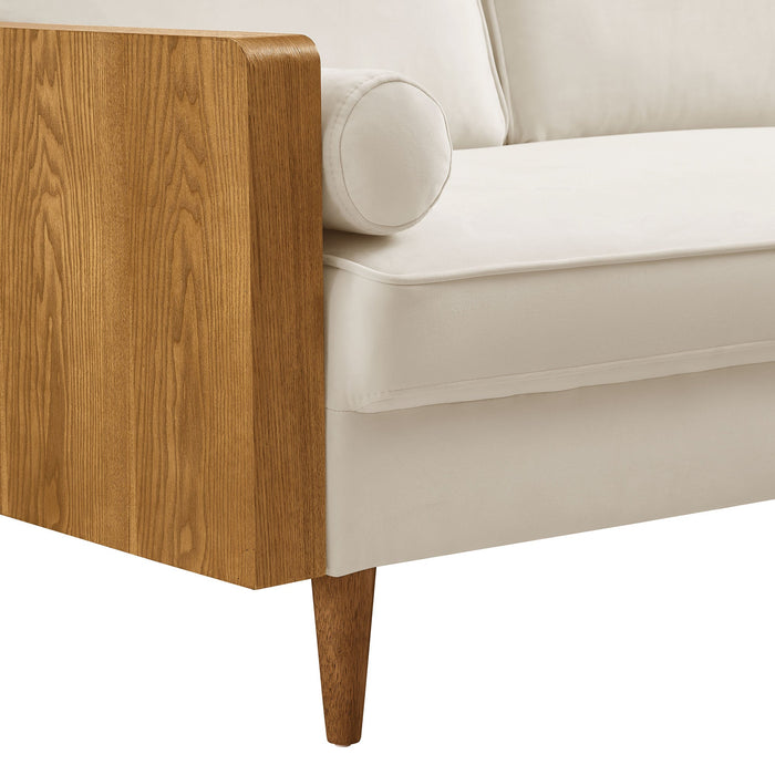 Kellan Performance Velvet Loveseat - product label