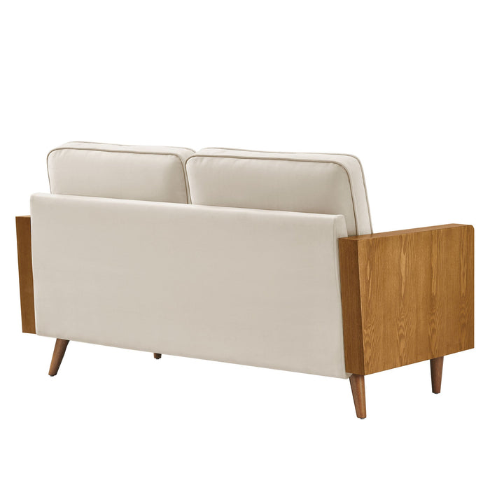 Kellan Performance Velvet Loveseat - back view