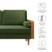 Kellan Performance Velvet Loveseat - control panel detail