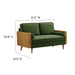 Kellan Performance Velvet Loveseat - view 20