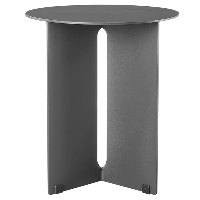 Tecton Outdoor Patio Aluminum Side Table Charcoal