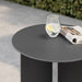 Tecton Outdoor Patio Aluminum Side Table Charcoal