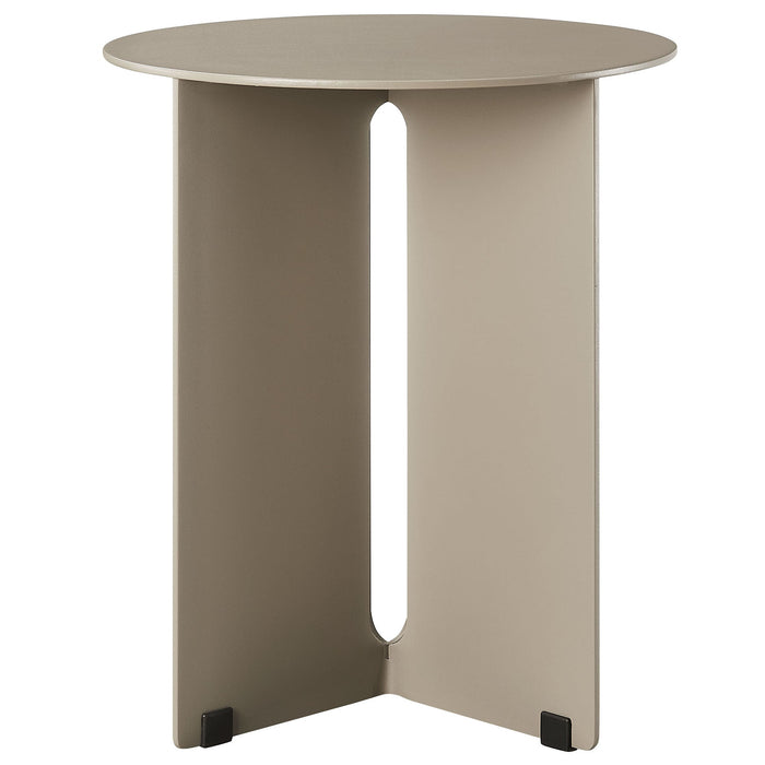 Tecton Outdoor Patio Aluminum Side Table Khaki