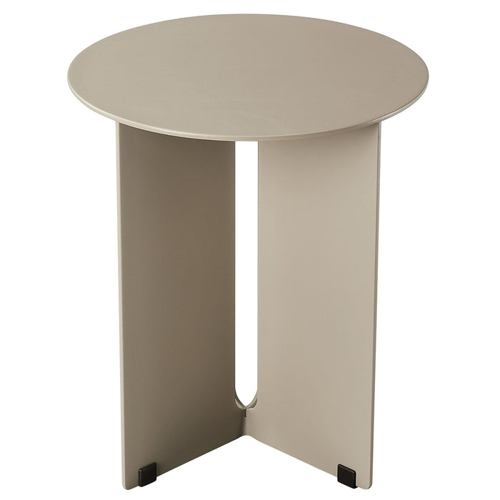 Tecton Outdoor Patio Aluminum Side Table Khaki