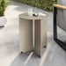 Tecton Outdoor Patio Aluminum Side Table Khaki