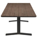 Gavelston 91" Outdoor Patio Aluminum Dining Table Gray Wash Charcoal Gray