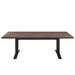 Gavelston 91" Outdoor Patio Aluminum Dining Table Gray Wash Charcoal Gray