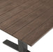 Gavelston 91" Outdoor Patio Aluminum Dining Table Gray Wash Charcoal Gray