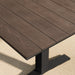 Gavelston 91" Outdoor Patio Aluminum Dining Table Gray Wash Charcoal Gray