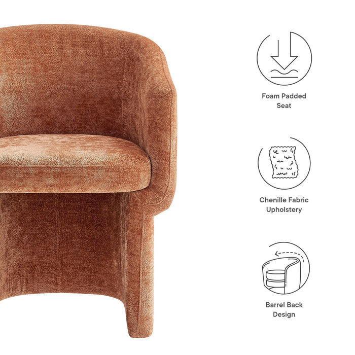 Verity  Chenille  Dining Armchair