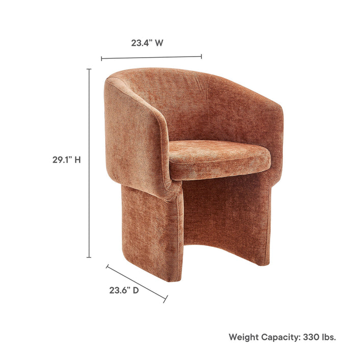Verity  Chenille  Dining Armchair