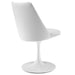 Lippa Swivel Dining Vegan Leather Side Chair White White
