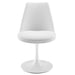 Lippa Swivel Dining Vegan Leather Side Chair White White