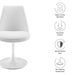 Lippa Swivel Dining Vegan Leather Side Chair White White