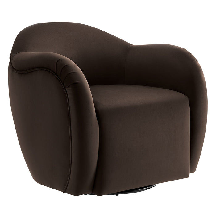 Compose Performance Velvet Swivel Armchair