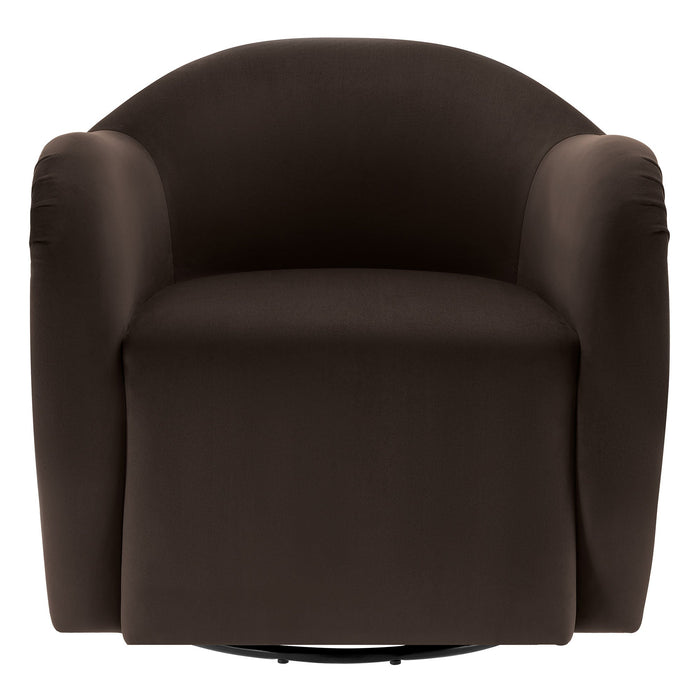 Compose Performance Velvet Swivel Armchair