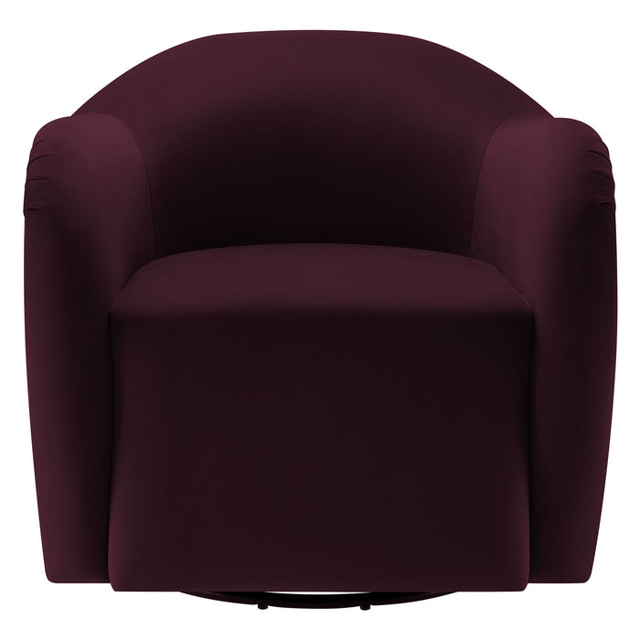Compose Performance Velvet Swivel Armchair