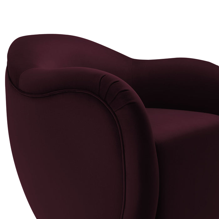 Compose Performance Velvet Swivel Armchair
