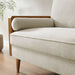 Kellan Upholstered Loveseat with Wood Grain Armrests - view 18