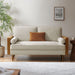 Kellan Upholstered Loveseat with Wood Grain Armrests - view 17