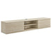 Modway Render 70" Faux Travertine Wall-Mount Media Console TV Stand Living Room Furniture in Brown