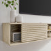 Modway Render 70" Faux Travertine Wall-Mount Media Console TV Stand Living Room Furniture - Close-Up