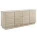 Modway Render 70" Faux Travertine Sideboard Cabinet TV Stand Storage Shelf in Brown